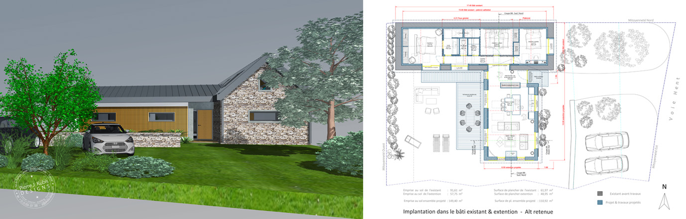 Project L - South Brittany barn restoration & extension - Fouesnant