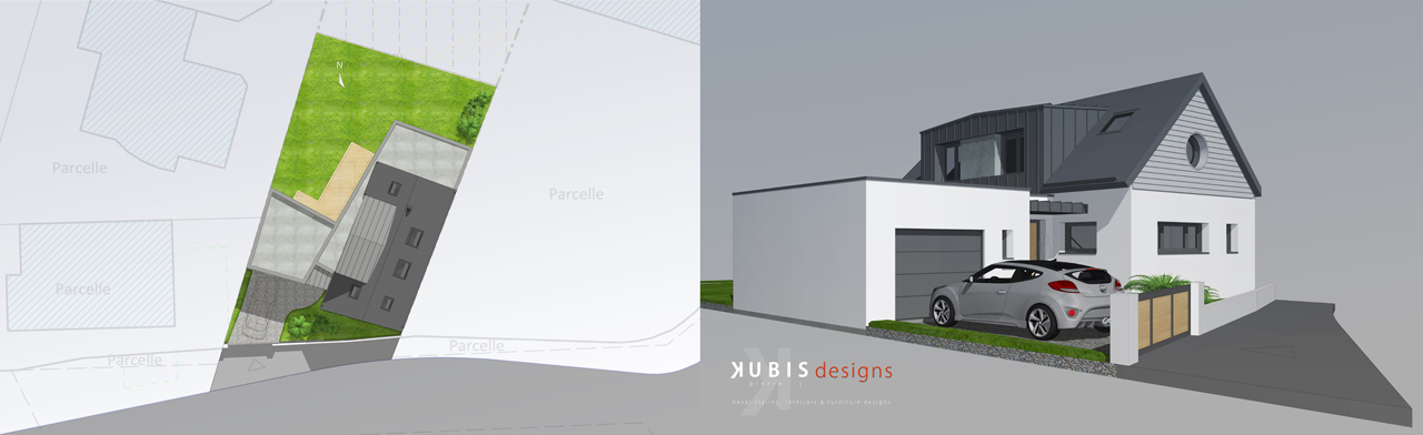 Project B - Down town small house with garden creation - Fouesnant