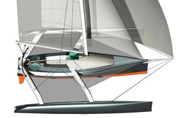 Trimaran Blue One 26